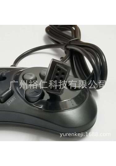 Yunboo Sega İçin 9 Pinli Siyah 16 Bit Oyun Kolu - Hızlı/yavaş Vuruş Fonksiyonu, Taşınabilir Oyuncu Kolu