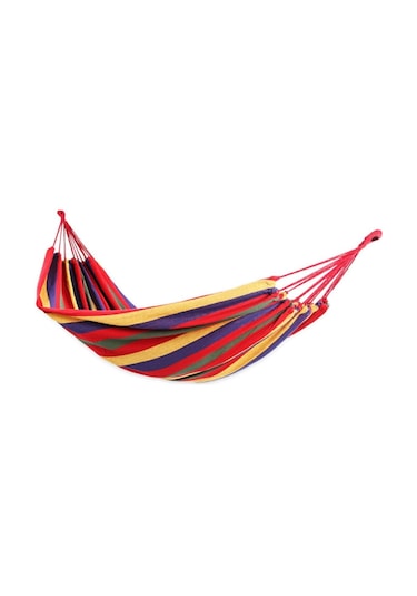 Valkyrie Tek Kişilik 240x80cm Çantalı Kanvas Hamak Çantalı Çok Renkli