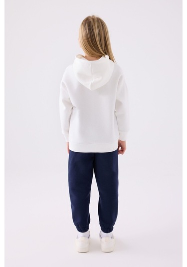 Kız Çocuk Eşofman Takımı Krem