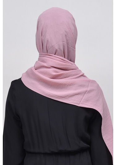 Altobeh Caz Krep Tesettür Kadın Şal - Koyu Pembe