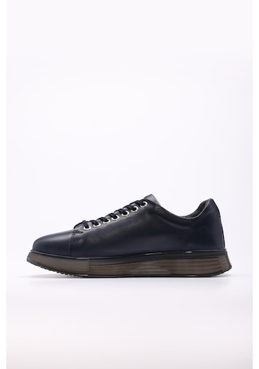 Fast Step Hakiki Deri Erkek Casual Ayakkabı 154ma24-1001 Lacivert