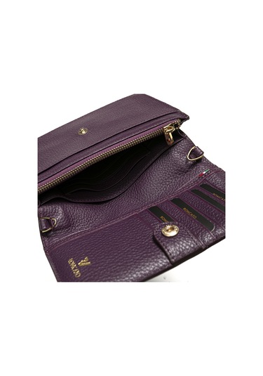Purple Mürdüm Cüzdan & Kartlık Kadın Diğer 2812 Roncato Flother Skın Wallet Telephone Card Holder Purple Mürdüm
