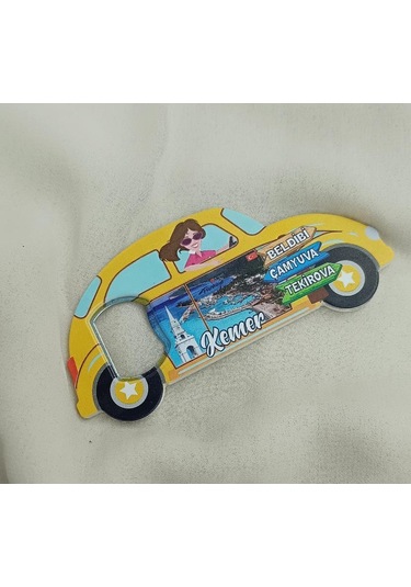 Magnet Açacak Gazoz Şişe Açacağı Mıknatıslı Buzdolabı Süsü Vosvos Araba Kule Çok Renkli