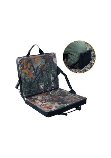 Bloomnest Katlanır Yastık Sırt Desteği Su Geçirmez Sandalye - Altın-siyah, Stadyum, Piknik, Kamp, Taşınabilir Altın - Siyah