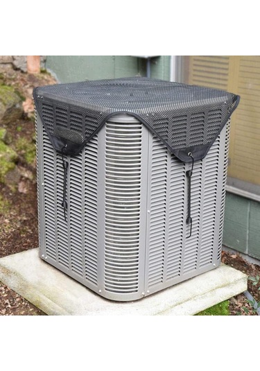 Kangvka Nylon Mesh Klima Koruyucu Kılıf - Su Geçirmez, Toz Ve Yaprak Engeli, 4 Sabit Kanca İle Hava Koşullatörü Koruma Örtüsü