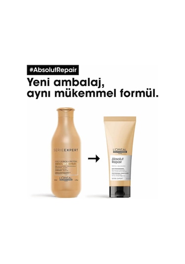 L'Oréal Professionnel Serie Expert Absolut Repair Yıpranmış Saçlar İçin Onarıcı Saç Bakım Kremi 200 ML