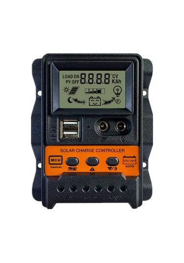 Samdoo "12v/24v Akıllı Güneş Şarj Kontrol Cihazı - Usb Çıkışlı, Çoklu Koruma, Lcd Ekran"