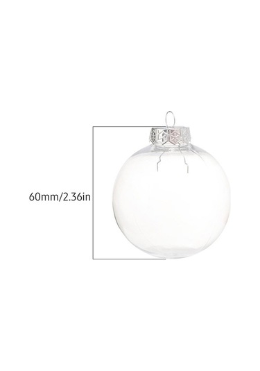 Dancemonkey Şeffaf Dolgulu Top - 6cm, 112 Karakter Düğün & Noel Süs