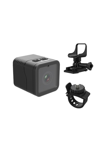 Siyah 1080p Dışarıda Bisiklet Kamera - Wifi İle Akıllı Telefon Bağlantısı, 150 Geniş Açı Lens, Su Geçirmez, Döngü Kaydı, 900mah Batarya Siyah Siyah