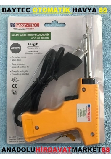 Baytec Tabancalı Kalem Havya Makinası 80 Watt Lehim Havya Tabanca