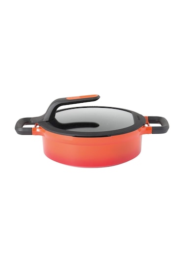 Berghoff Gem Stay Cool Soft Pilav Tenceresi Turuncu 26 CM