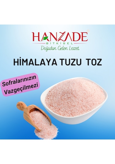 Hanzade Bitkisel Pembe Himalaya Tuzu Toz 3 x 1 KG