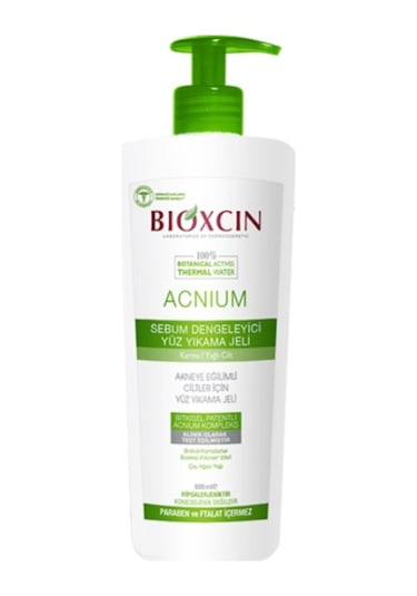 Bioxcin Acnium Yağlı Ciltler için Yıkama Jeli 500 ML