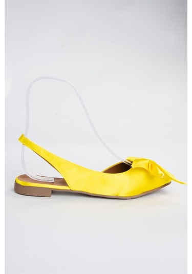 Fox Shoes Sarı Kumaş Kadın Babet H726809004 Sarı