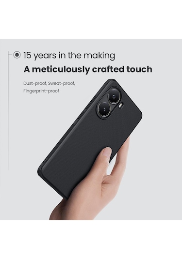 Xiaomi Poco X7 Pro Nıllkın Buzlu Kalkan Pro Pc Tpu Telefon Kılıfı Siyah