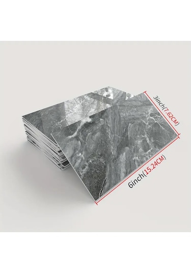 Kenpazar Gri Mermer Desenli Alüminyum Plastik Duvar Sticker