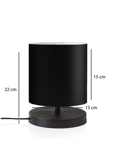 Homing Tasarım Mini Abajur Ayd-3235 Siyah