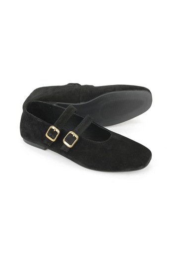 Ziya, Kadın Hakiki Deri Babet 153111z4083 Siyah 153111z4083 000 Siyah