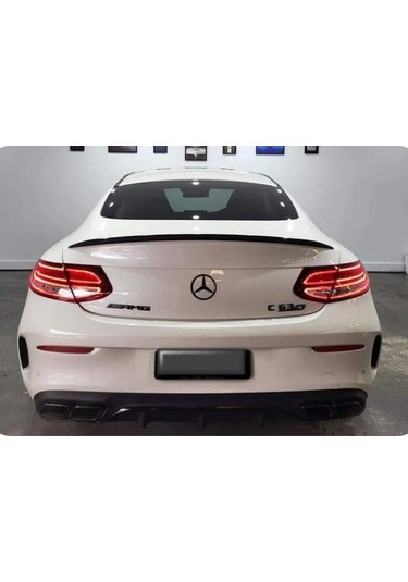 Mercedes C W205 Coupe Bagaj Üstü Spoiler Parlak Siyah Spoyler Plastik İthal 2014-2019