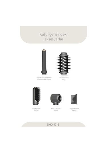 Sinbo Shb-1719 Saç Şekillendirme Seti