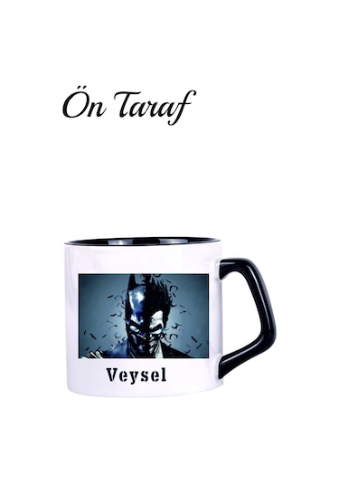 Batmanjoker Temalı Kişiye Özel Kupa Bardak Beyaz