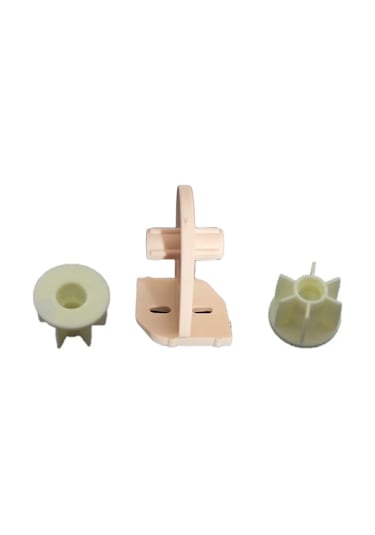 Stor Zebra Perde Orta Ayak Aparatı + 2 Adet Boru Tıpası - Dar Kasa 3,5 Cm
