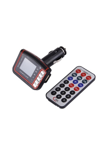 Uzaktan Kumandalı Fm Verici İle Araba Mp3 Müzik Çalar, Destek Tf / Sd Kart / Usb Flash Disk Kırmızı