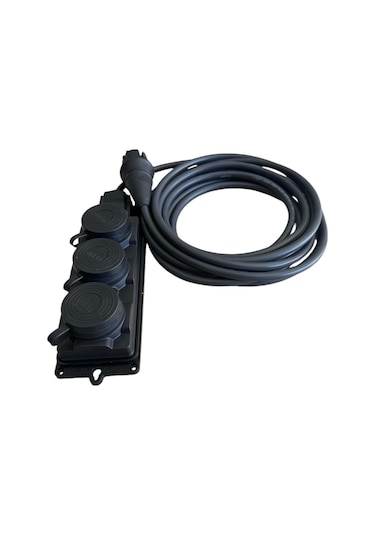 3'lü Grup Priz %100 Bakır, 3x2.5mm, Ip44, Ağır Akıma Uygun 60m