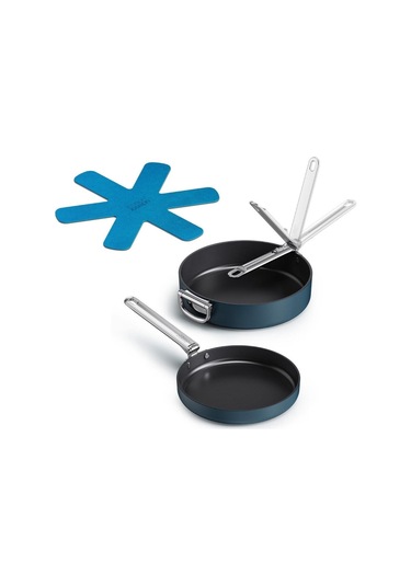 Joseph Joseph Space 3 Parça Kızartma Tavası Seti Mavi
