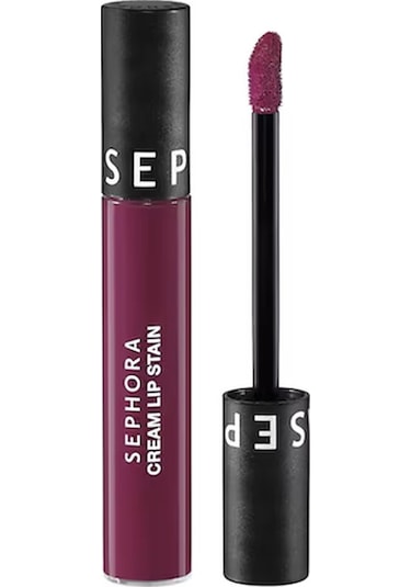 Sephora Cream Lip Stain Bulaşmayan Kadife Bitişli Ruj - Mat Likit Ruj - 16 Cherry Nectar 5 Ml 0
