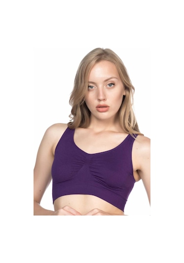Mor Mı Emay 4001 Soft Sporcu Büstiyer Beyaz
