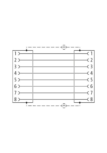 RJ45 CAT5e dişi/dişi ÇAP22 ETHERNET SOKETİ MURR 4000-73000-001000