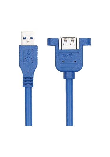 Sones Vidalı Somunlu Usb 3.0 Erkek - Dişi Uzatma Kablosu, Kablo Uzunluğu: 5m