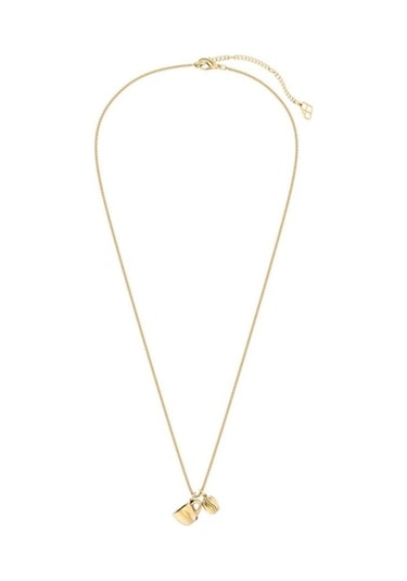 Chocli 18 Ayar Altın Kaplama Kahve & Çekirdek Kolye Renkli