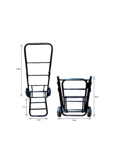 Katlanır Yük Taşıma Arabası Portatif Tip