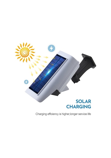 Alkese Güneş Enerjili Solar 77 Led Hareket Sensörlü Caydırıcı Sahte Kamera