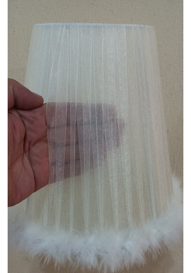 N-47 Krem Organze Yatak Odası Çocuk Ve Bebek Odası Avize Pembe Krem