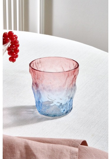 Karaca  Glacier Su Bardağı 287 Ml Mavi Pembe