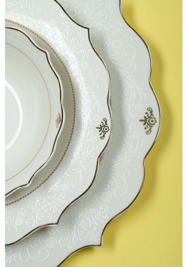 Glazze Elegant 6 Kişilik 24 Parça Yemek Takımı Çok Renkli