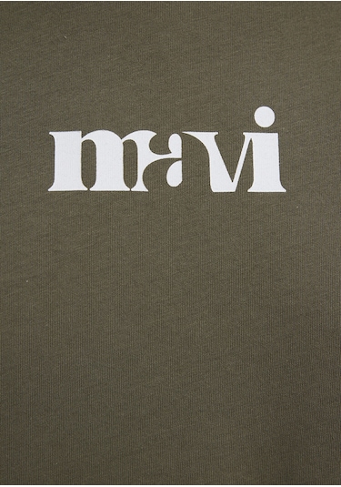 Mavi - Mavi Logo Baskılı Yeşil Tişört 1612241-71549 Yeşil
