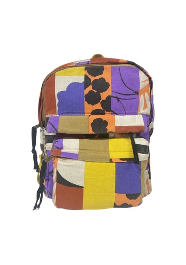 Kaliteli Salaş Küçük Boy Siyah Vintage Disayn Günlük Sırt Gezi Çantası 25x30cm Kırmızı