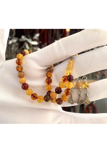 Kehribarkolik Damla Kehribar Bilek Boy Bonibon Tesbih