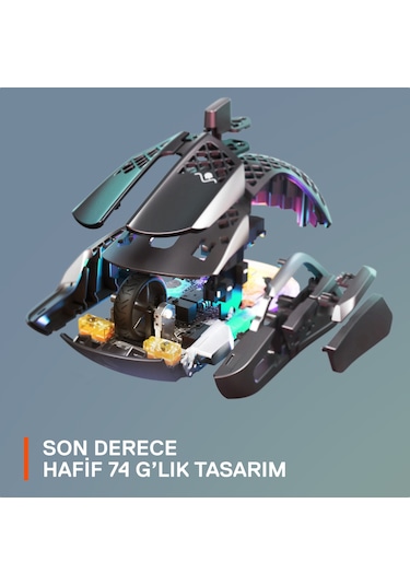 SteelSeries Aerox 5 Kablosuz RGB Oyuncu Mouse