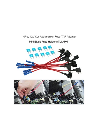 Skycity 10 Adet Mini Otomobil Sigorta Kutusu Alıcı - Uçlu Düz Açı Sigorta Çekici Seti Diğer