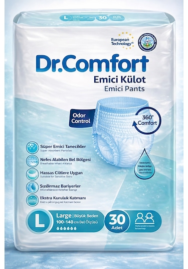 Dr. Comfort Emici Külot Hasta Bezi L 30'lu