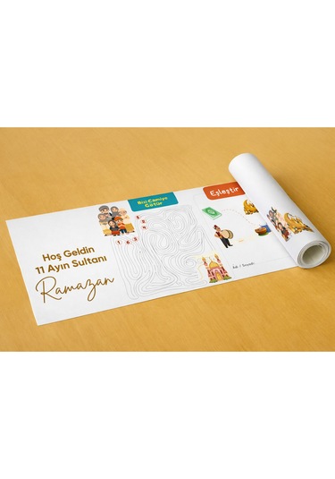 Ramazan Etkinlik & Aktivite Rulosu Çocuklar Için Eğitici Oyun Rulosu