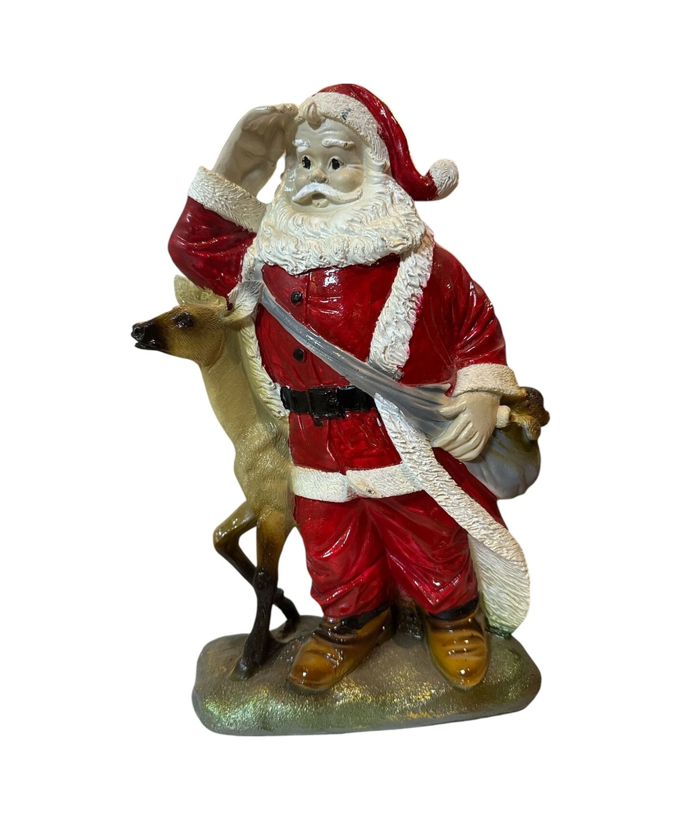 Dekoratif Polyester Tekli Noel Baba Biblo .