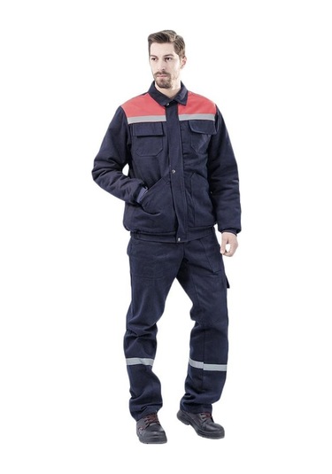 Şensel, Kapitoneli Mont Takım, Lacivert-Kırmızı -92E252-Iş Takım