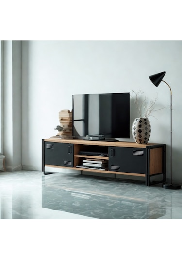 Copenhagen Rexor Tv Ünitesi Atlantik Siyah 180x45x50 Cm Siyah Copenhagen Rexor Tv Ünitesi Atlantik Siyah 180x45x50 Cm Siyah