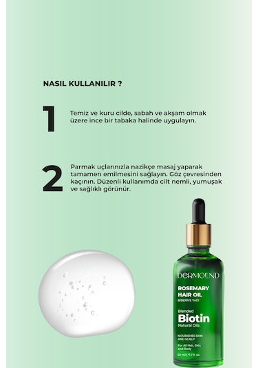 Dermoend Biotin Saç Bakım Yağı 2'li